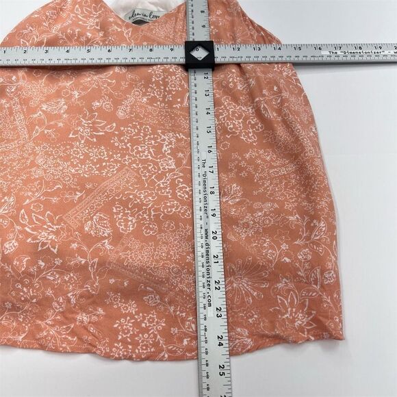 Eden in Love Women's Tank Top Size‎ Small Orange Floral Spaghetti Strap - Picture 6 of 6